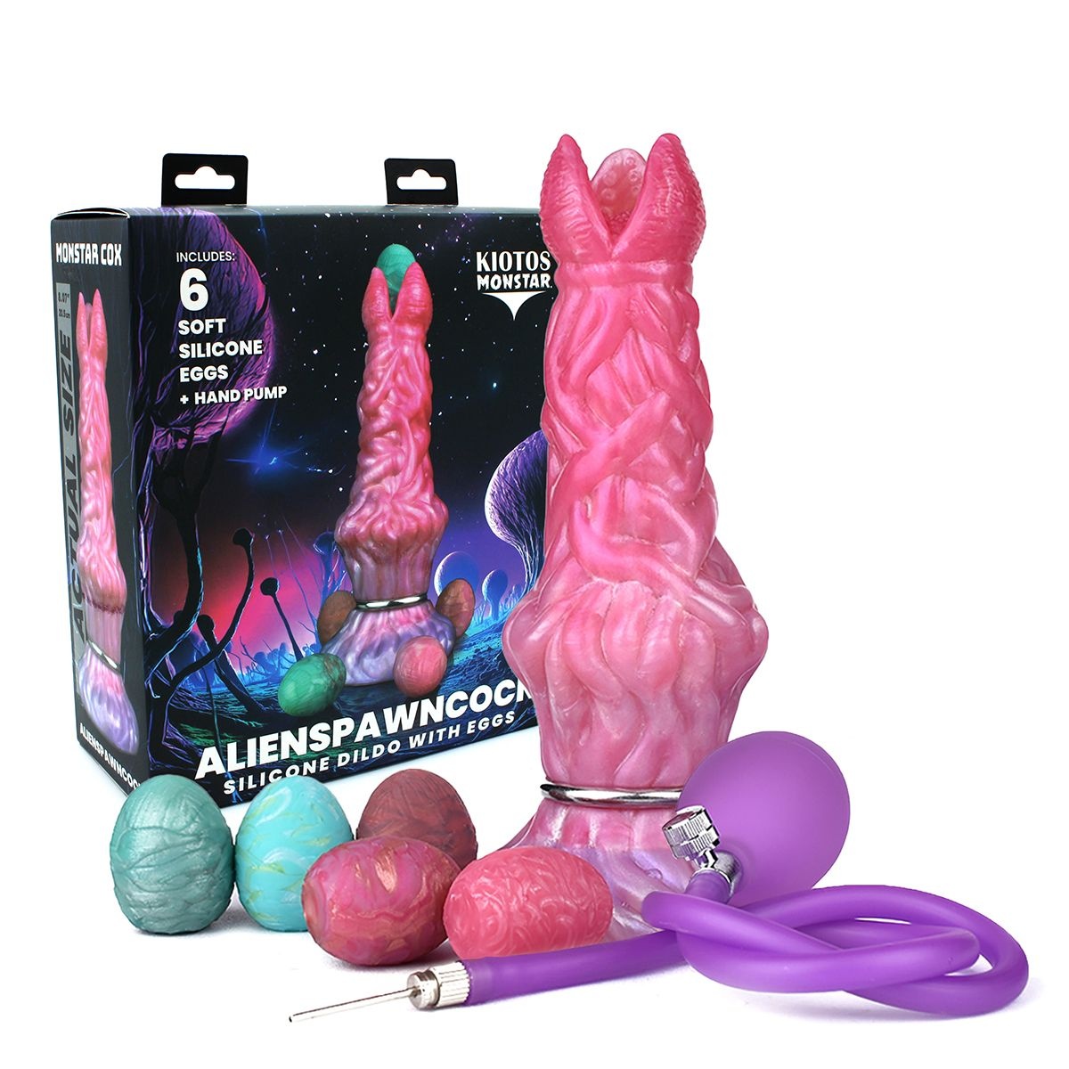 Monstar Cox AlienspawnCock 20.3 cm | Alien silicone dildo