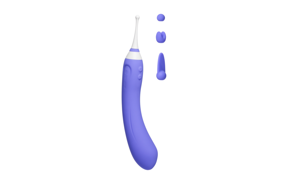 Hyphy - Afstandsbediening Dubbelzijdige Vibrator met Accessoires - Paars