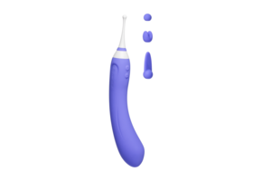 Hyphy - Doppelseitiger Vibrator mit Fernbedienung und Zubehör - Lila