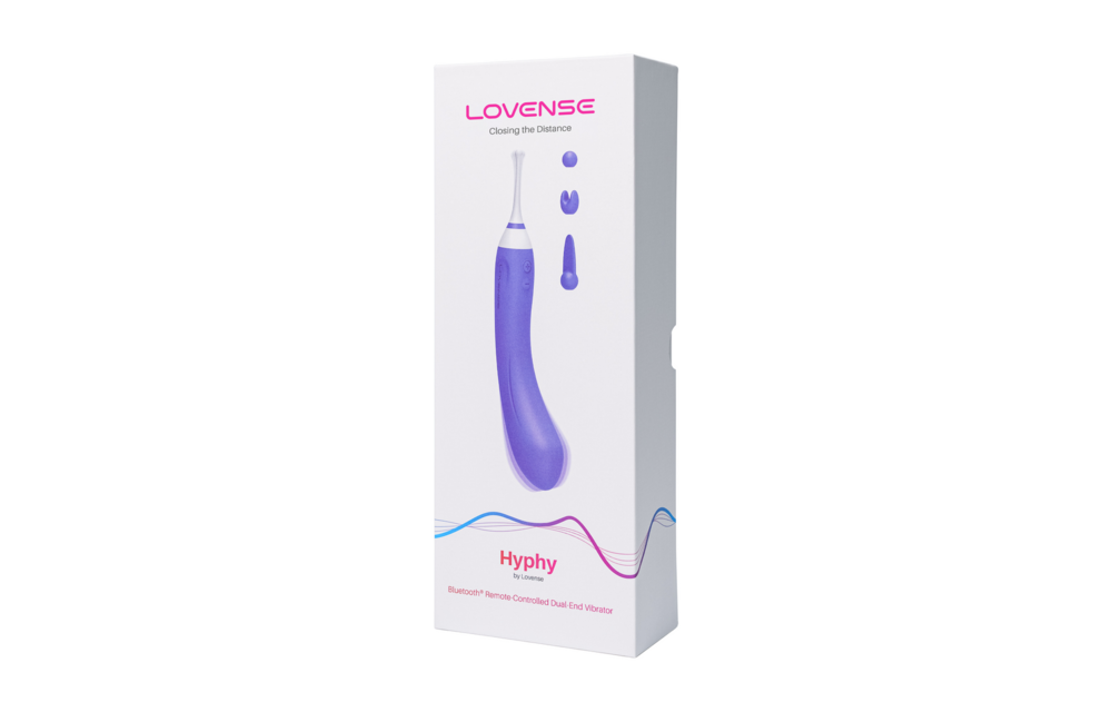 Hyphy - Afstandsbediening Dubbelzijdige Vibrator met Accessoires - Paars