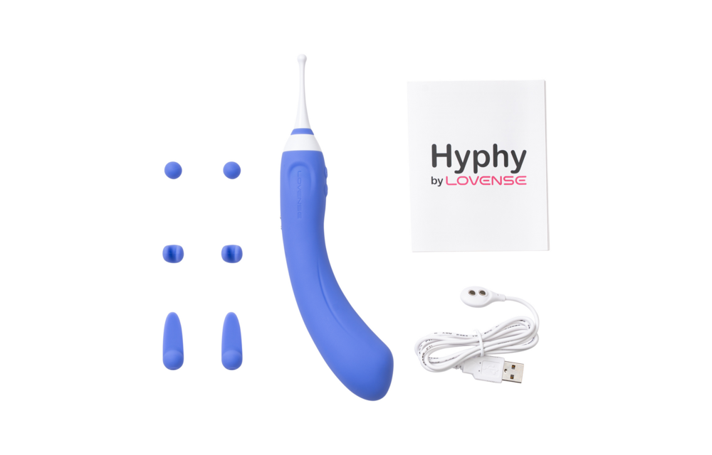 Hyphy - Afstandsbediening Dubbelzijdige Vibrator met Accessoires - Paars