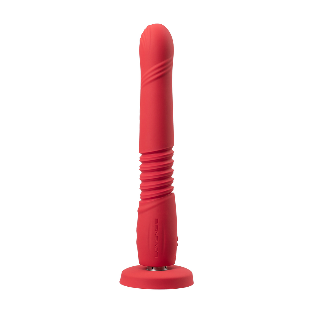Gravity Rood 25,9 cm - App-gestuurde Vibrerende Dildo