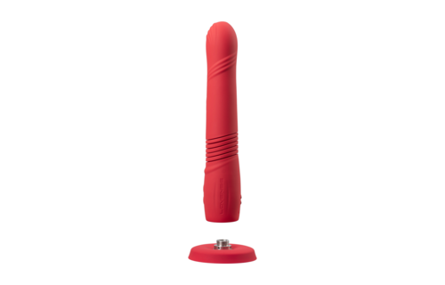 Gravity Rood 25,9 cm - App-gestuurde Vibrerende Dildo