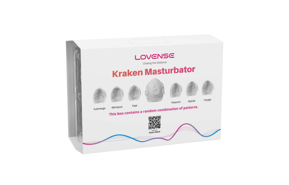 Kraken 6-Pack Weicher, dehnbarer Eier-Masturbator Weiß – Lovense