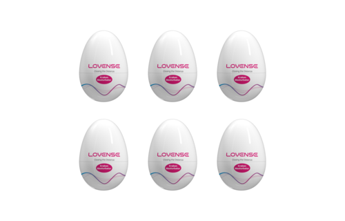 Kraken 6-Pack Weicher, dehnbarer Eier-Masturbator Weiß – Lovense