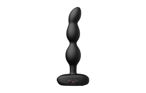 Ridge 17,25 cm – App-bestuurde Vibrerende Anale Parels Zwart