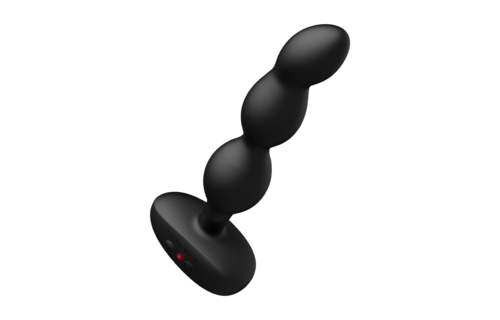 Ridge 17,25 cm – App-bestuurde Vibrerende Anale Parels Zwart