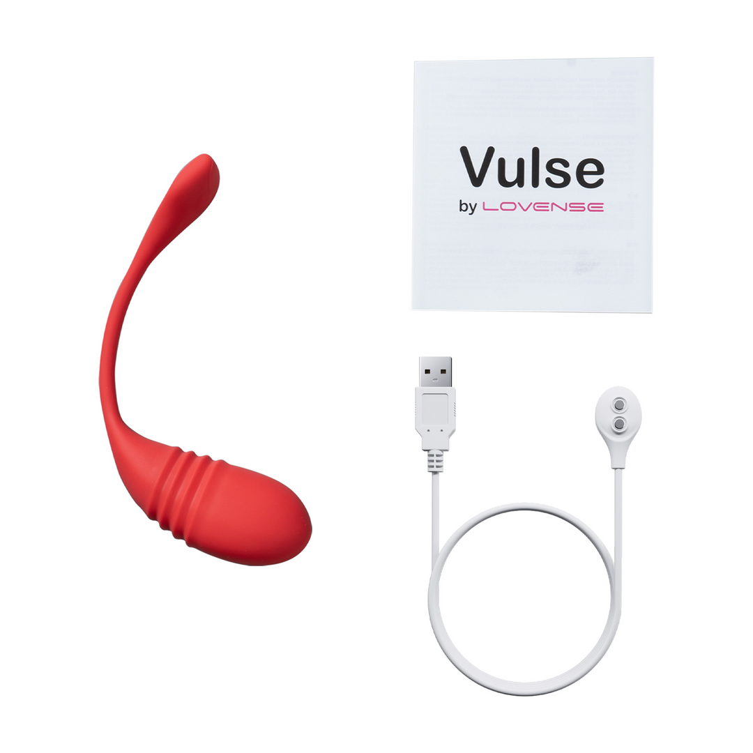 Vulse - App-Controlled Thrusting Egg Vibrator - Red