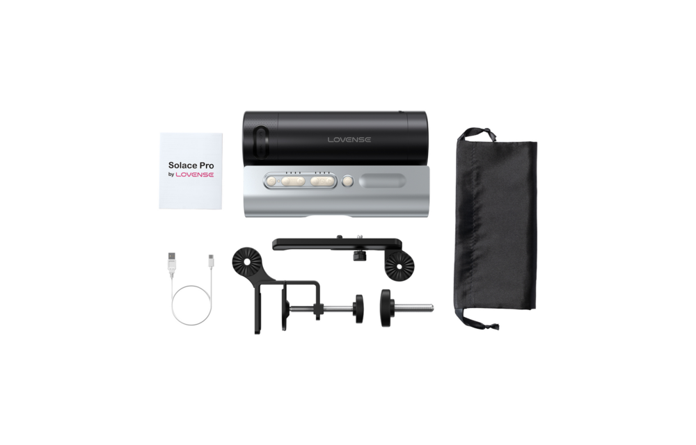 Solace Pro - App-gestuurde Automatische Mannelijke Stroker - Zwart