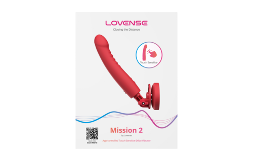 Mission 2 - Vibrerende Zuigcup Dildo met Touch-Sense - Rood