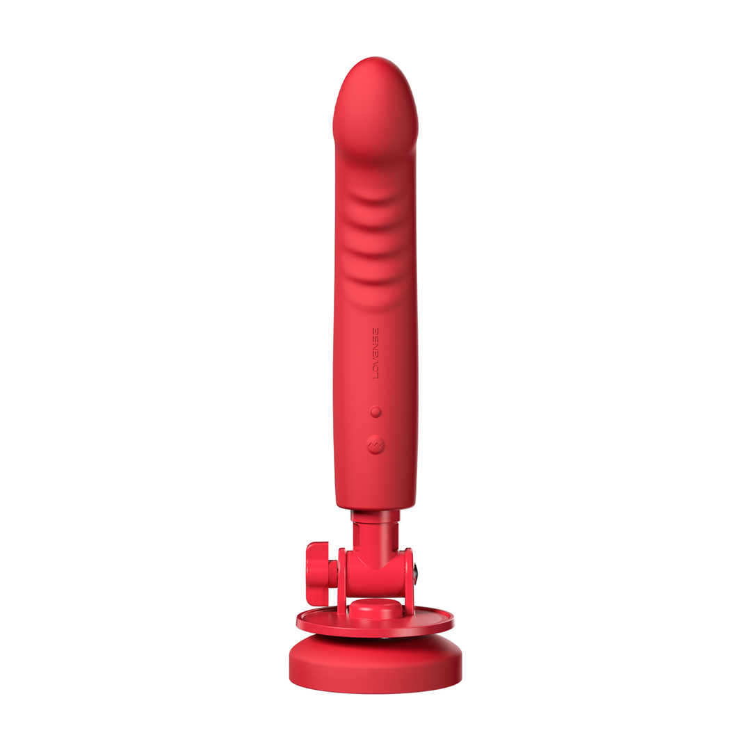 Mission 2 Suction Cup Dildo 27.2 cm Red with Touch-Sense Tech