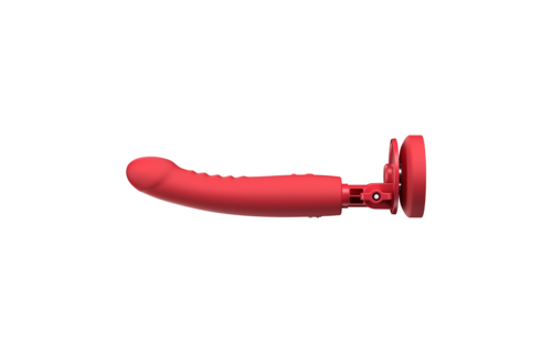 Mission 2 - Vibrerende Zuigcup Dildo met Touch-Sense - Rood