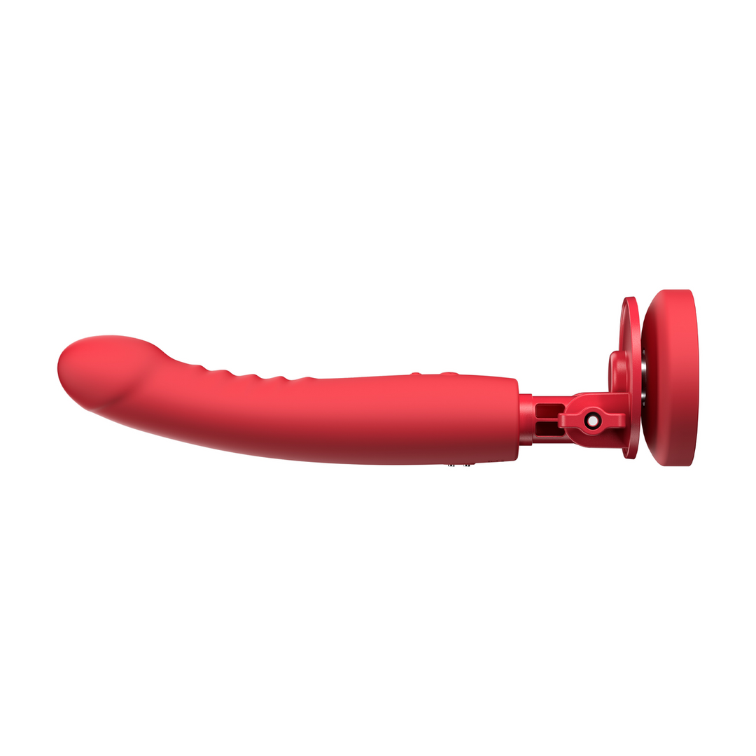 Mission 2 Suction Cup Dildo 27.2 cm Red with Touch-Sense Tech