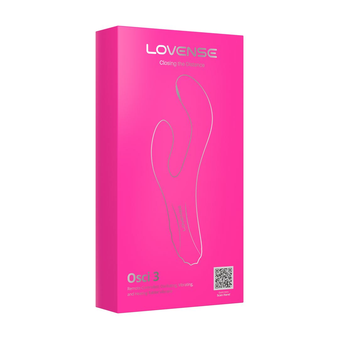 Osci 3 Rabbit Vibrator Rosa – Bluetooth, oszillierend und warm