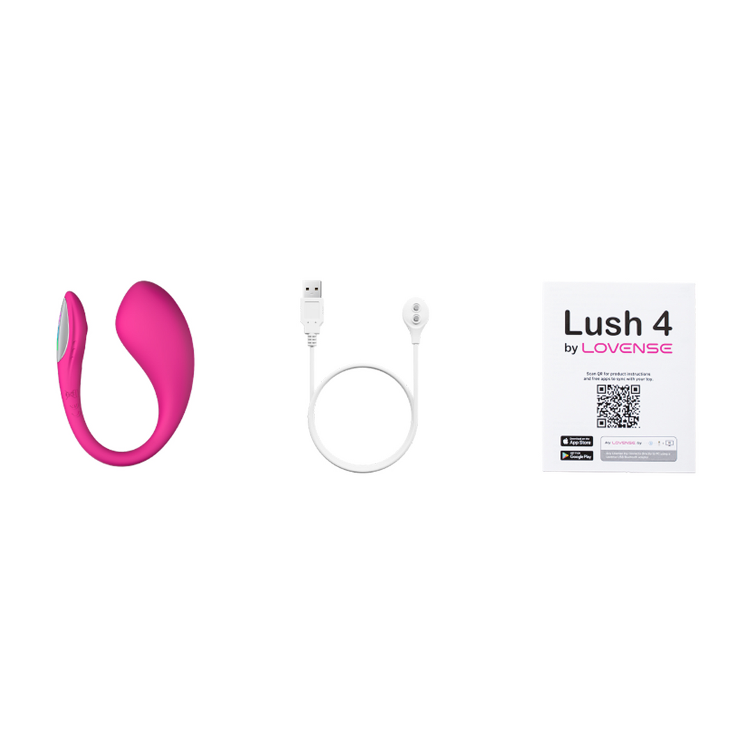 Lush 4 - Krachtige App-gestuurde Draagbare G-spot Ei Vibrator - Roze