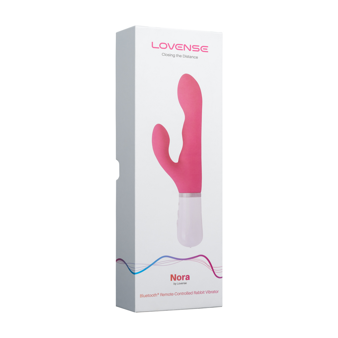 Nora - Bluetooth Fernsteuerbarer Hasenvibrator - Rosa