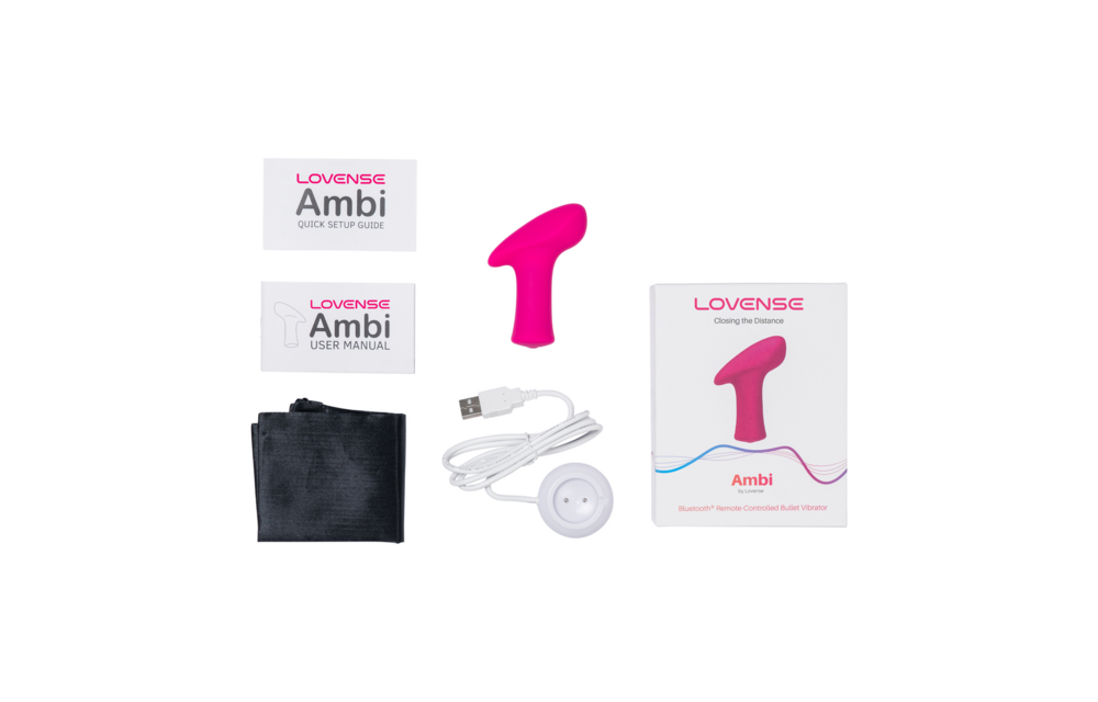 Ambi - App-gestuurde Brede Oppervlakte Bullet Vibrator - Roze