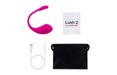 Lush 2 - Powerful App-Controlled Portable G-Spot Egg Vibrator - Pink