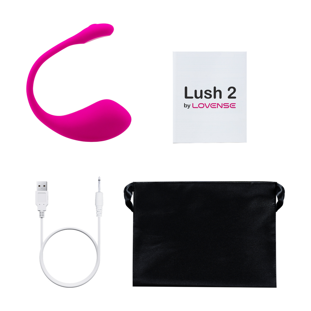 Lush 2 - Leistungsstark App-gesteuerter Tragbarer G-Punkt-Ei-Vibrator - Rosa
