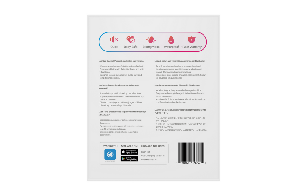 Lush G-Punkt-Ei-Vibrator Rosa – Leise, leistungsstark & Bluetooth