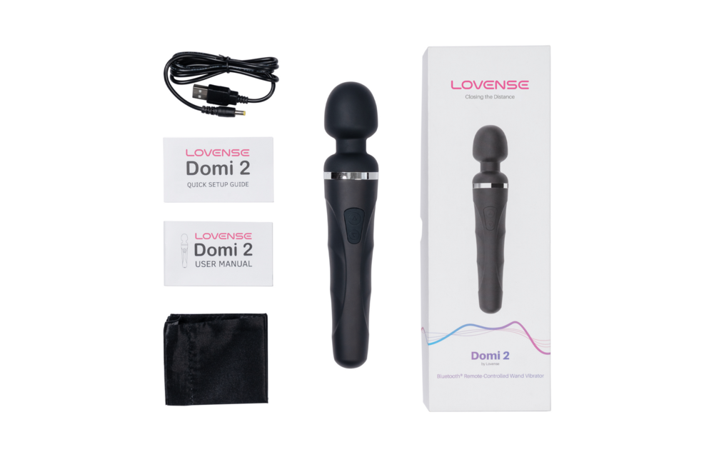 Domi 2 - Bluetooth App-gestuurde Mini Wand Massager - Zwart