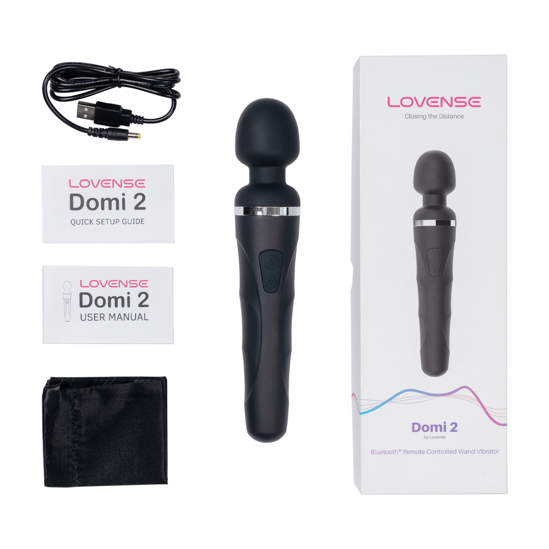 Domi 2 Bluetooth Wand Massager Black – Power & Control