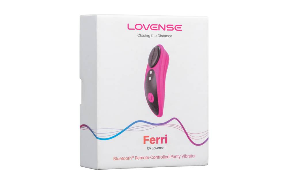 Ferri - Magnetic App-Controlled Clitoral Panty Vibrator - Pink/Black
