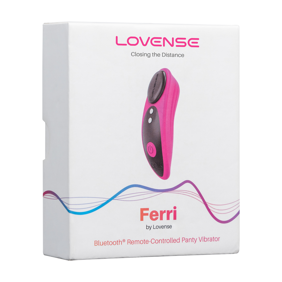 Ferri - Magnetic App-Controlled Clitoral Panty Vibrator - Pink/Black
