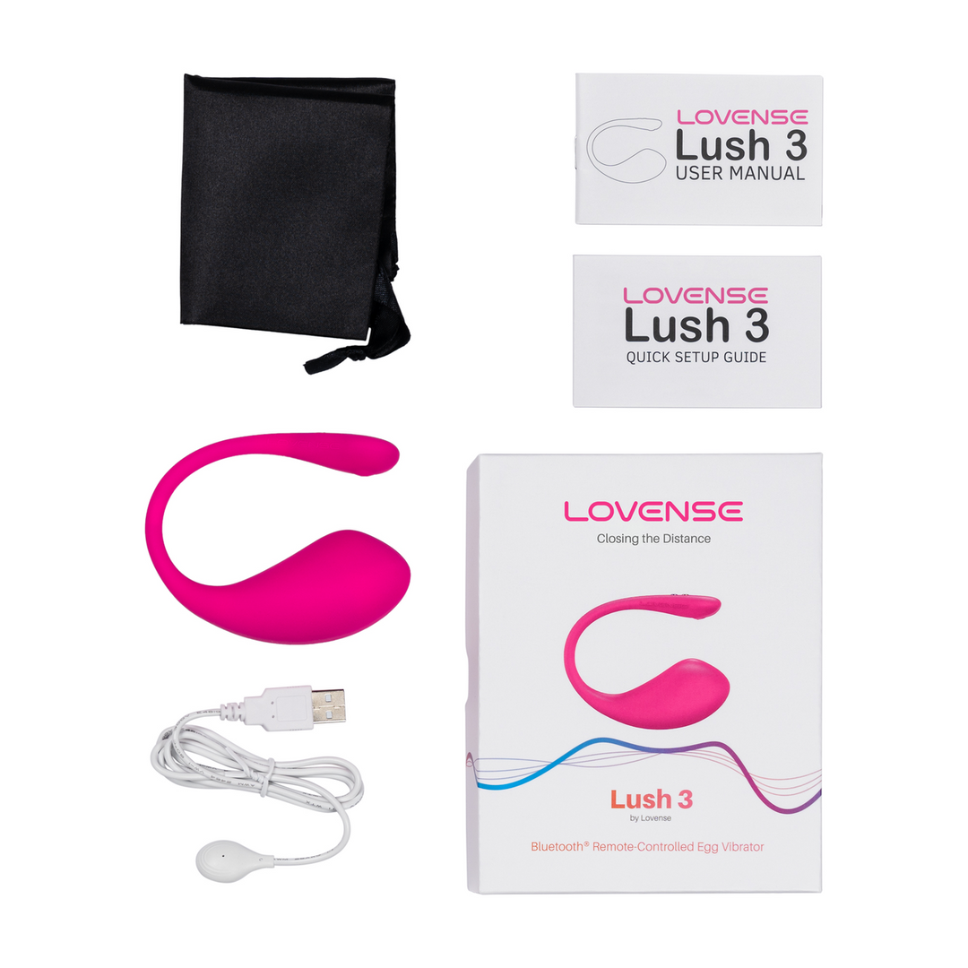 Lush 3 - Powerful App-Controlled Portable G-Spot Egg Vibrator - Pink