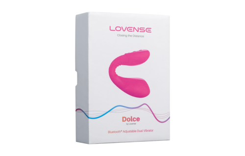 Dolce Doppelseitiger Vibrator Rosa – Bluetooth-Fernbedienung