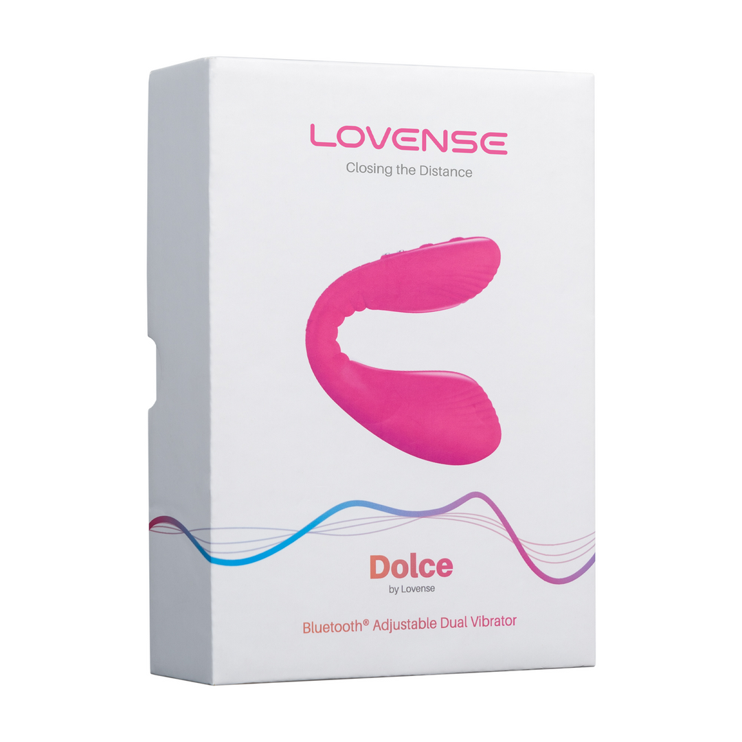 Dolce Double-Sided Vibrator Pink – Bluetooth Remote Control