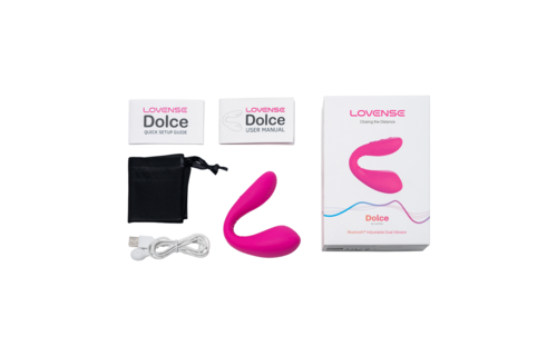 Dolce - Afstandsbediening Dubbelzijdige Vibrator - Roze