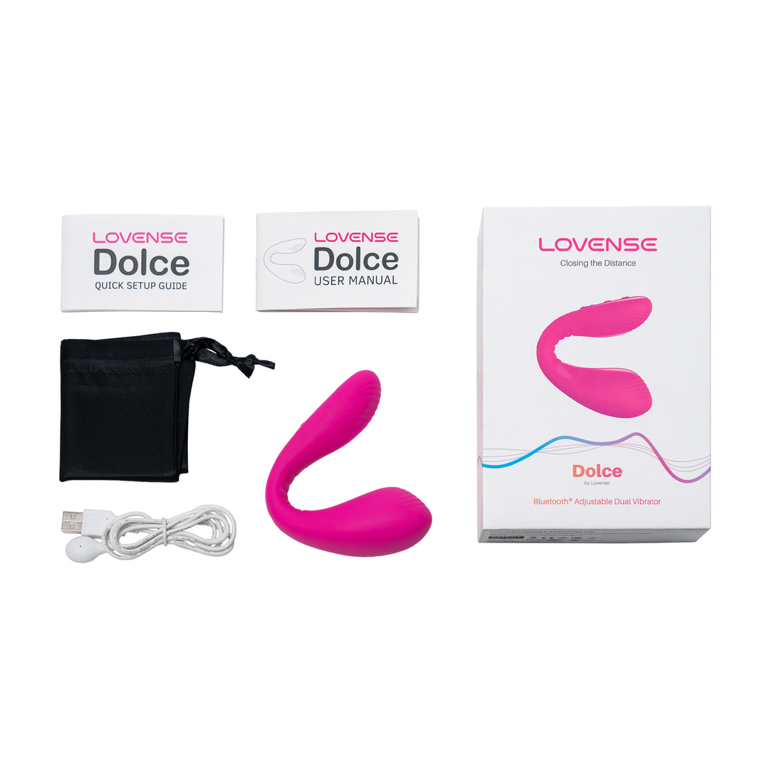 Dolce - Afstandsbediening Dubbelzijdige Vibrator - Roze
