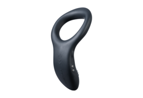 Diamo - App-gesteuerte Vibrierender Cockring - Schwarz