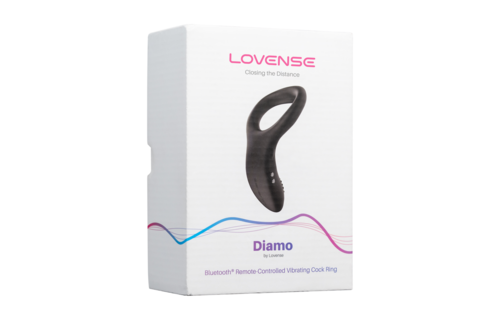 Diamo Bluetooth-Cockring Schwarz – App-gesteuert & vibrierend