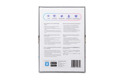 Diamo Bluetooth-Cockring Schwarz – App-gesteuert & vibrierend