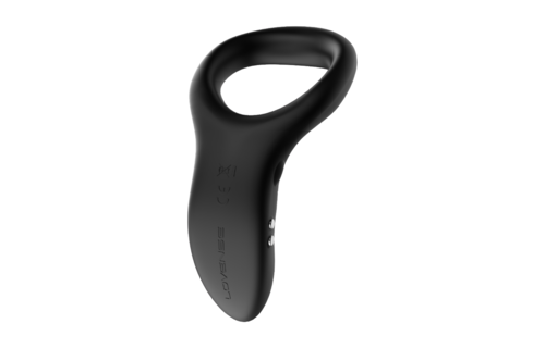 Diamo - App-gestuurde Vibrerende Cockring - Zwart