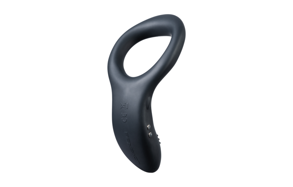 Diamo Bluetooth Cock Ring Black - App-Controlled & Vibrating
