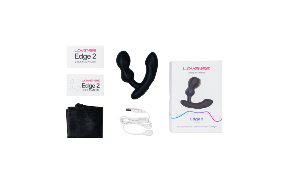 Edge 2 - Verstelbare Dual-motor App-gestuurde Prostaatmassager - Zwart