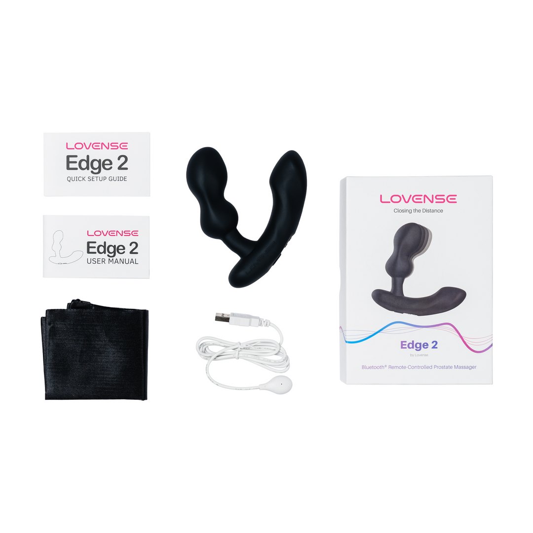 Edge 2 - Adjustable Dual-Motor App-Controlled Prostate Massager - Black