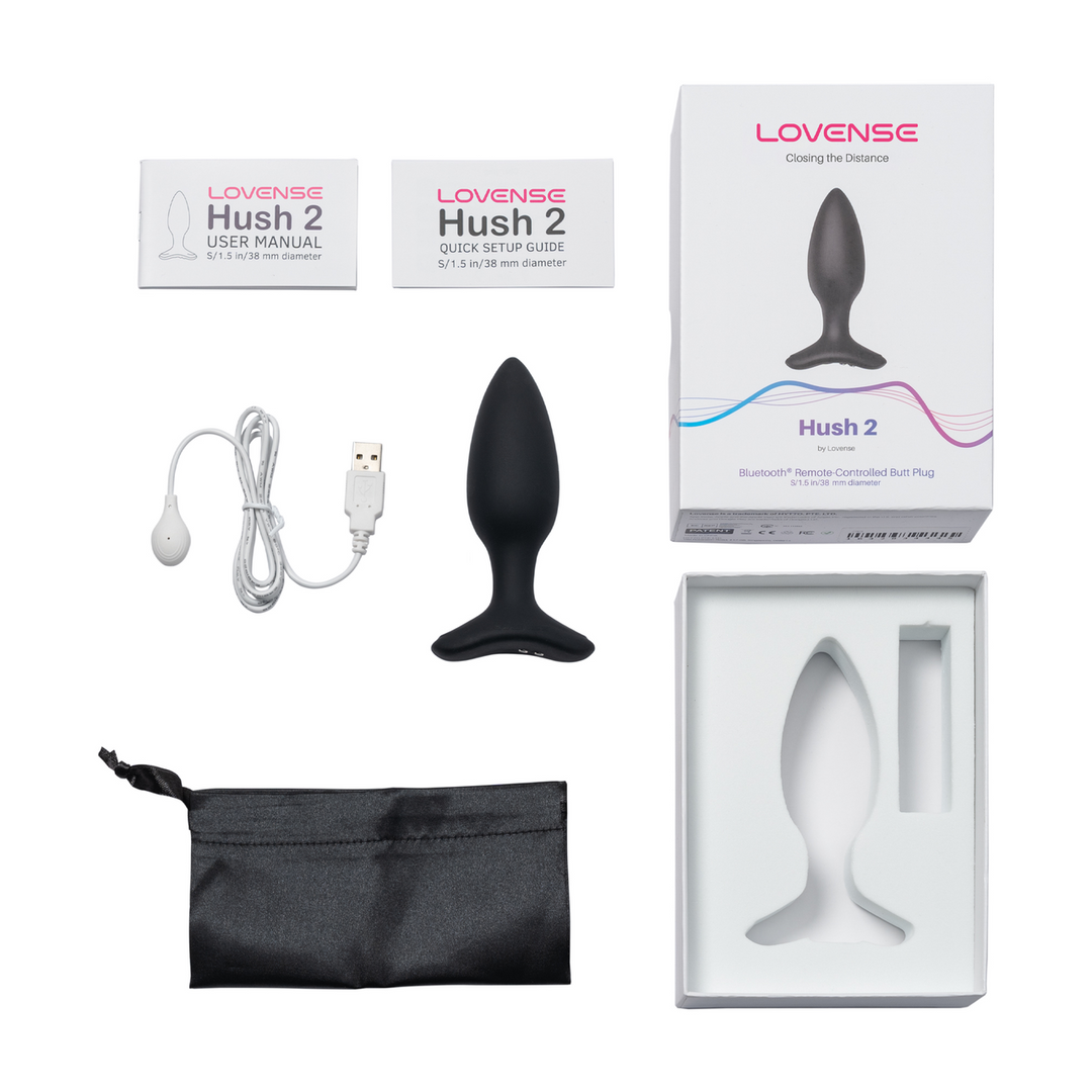 Hush 2 Buttplug 12,15 cm – App-gesteuert, kraftvolle Vibration