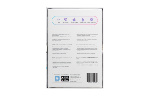 Hush 2 App-anale Plug 15 cm – Krachtig & Veilig Zwart