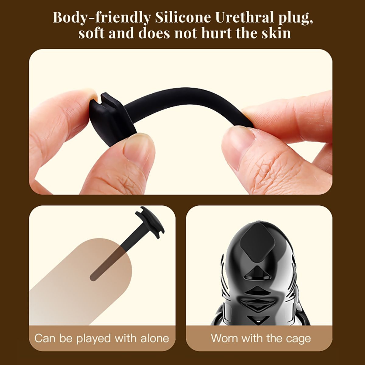 Sevanda Electric Shock Chastity Cage | App-Controlled & Comfortable