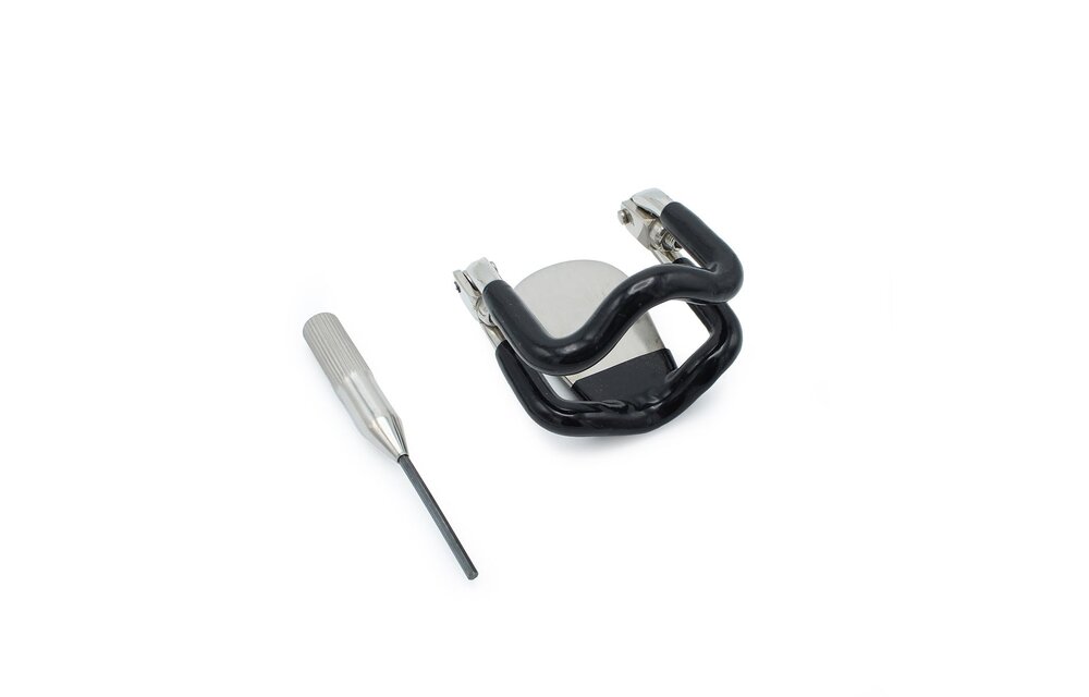 Steel Jaw Lock With Black Elastic Coating