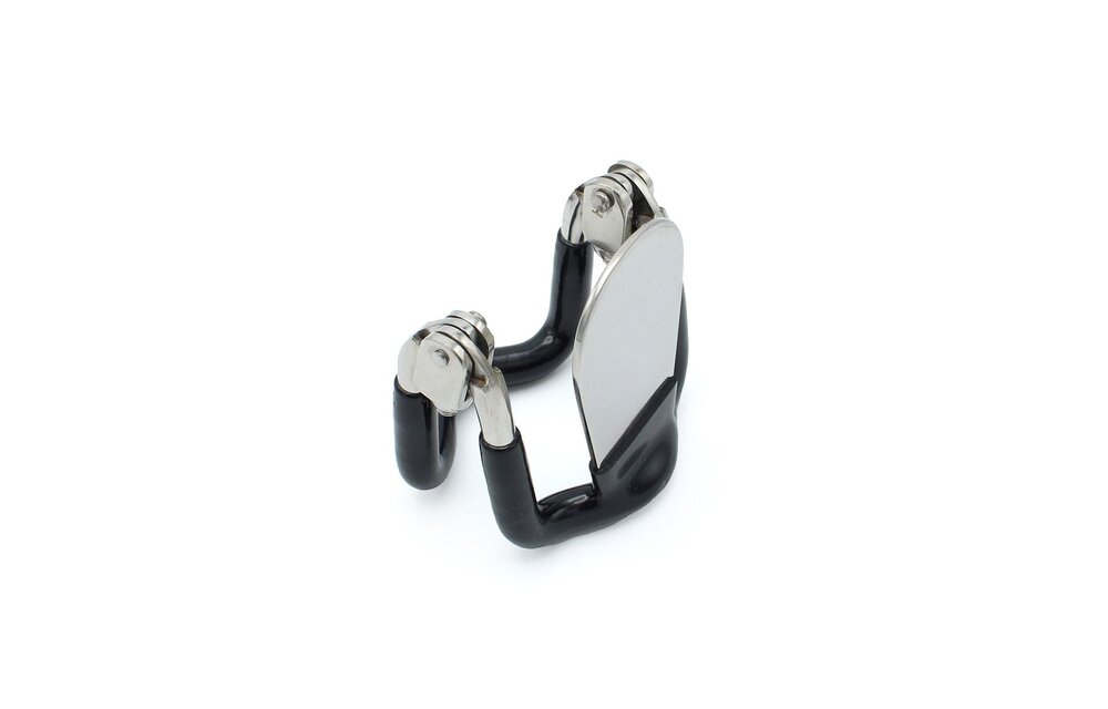 Steel Jaw Lock With Black Elastic Coating