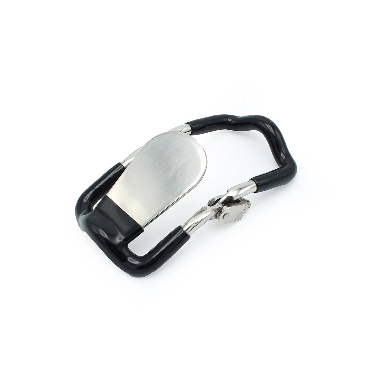 Steel Jaw Lock With Black Elastic Coating