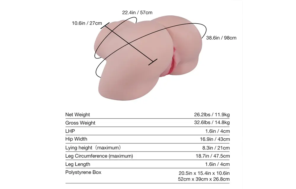 Kylie Sex Doll 11,9kg | Verwijderbare Vagina & Tantabutt