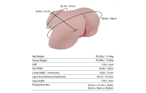 Kylie: 11.9kg Stripper Große Arsch Sex Puppe mit Tantabutt