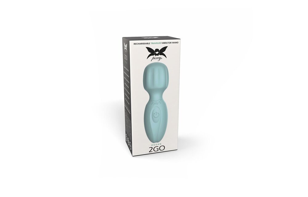 Pixey 2GO Wand Vibrator Ocean – Compact, Powerful Pleasure
