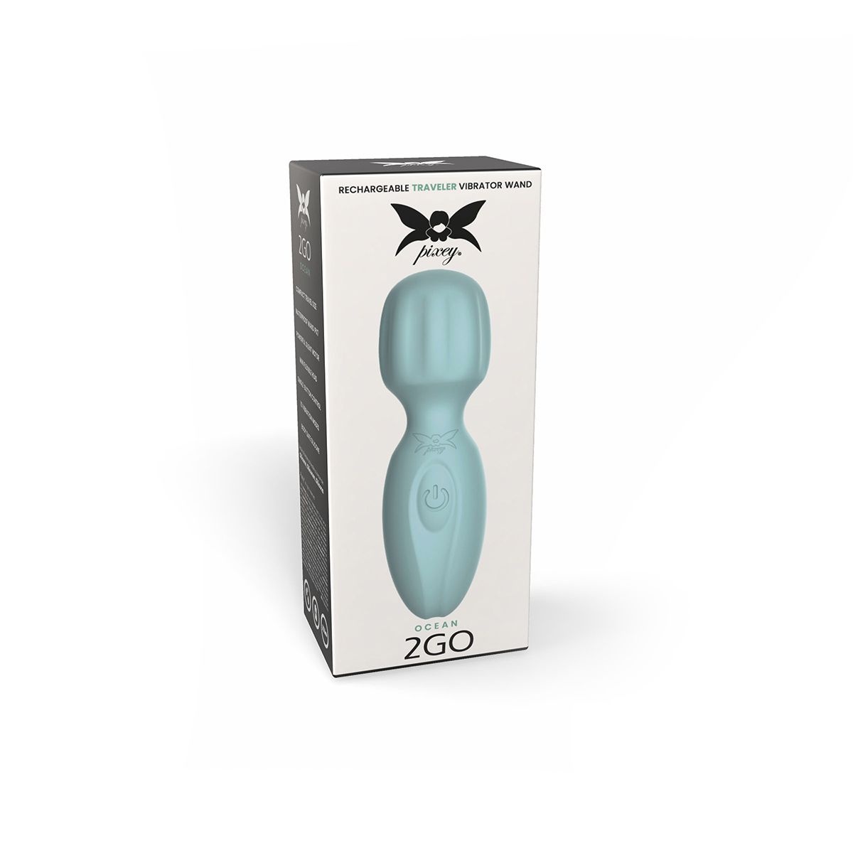 Pixey 2GO Wand Vibrator Ocean – Compact, Krachtig Genot